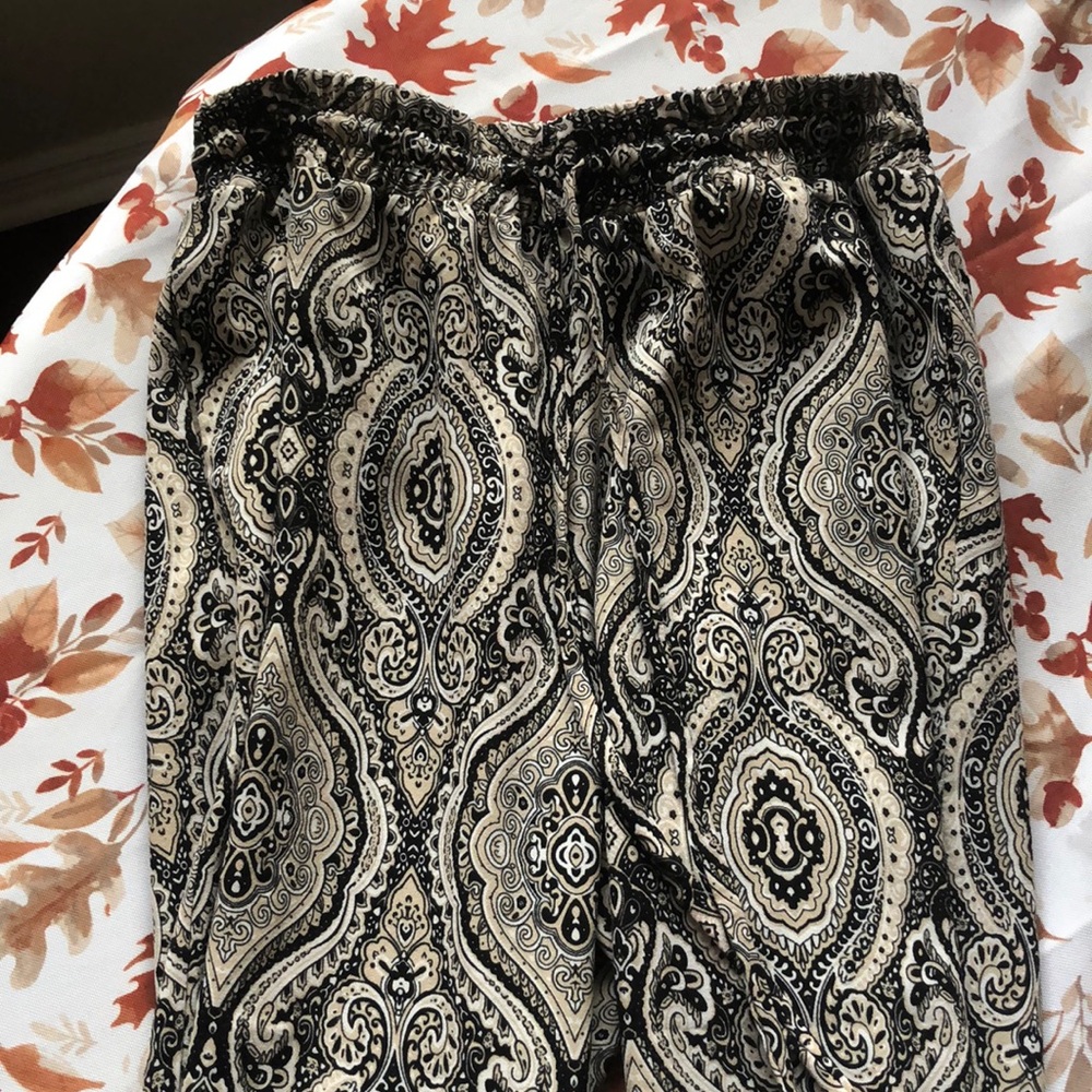 High waisted flowy pants